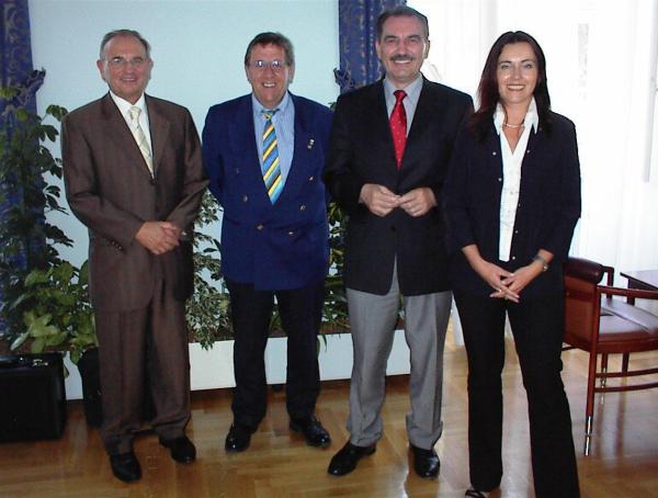 Gruppenbild Dr. B&ouml;hmdorfer, Ziegler, Eibl, Dr. Feichtinger