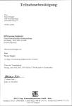 Zertifikat RWS2003 Stiegler